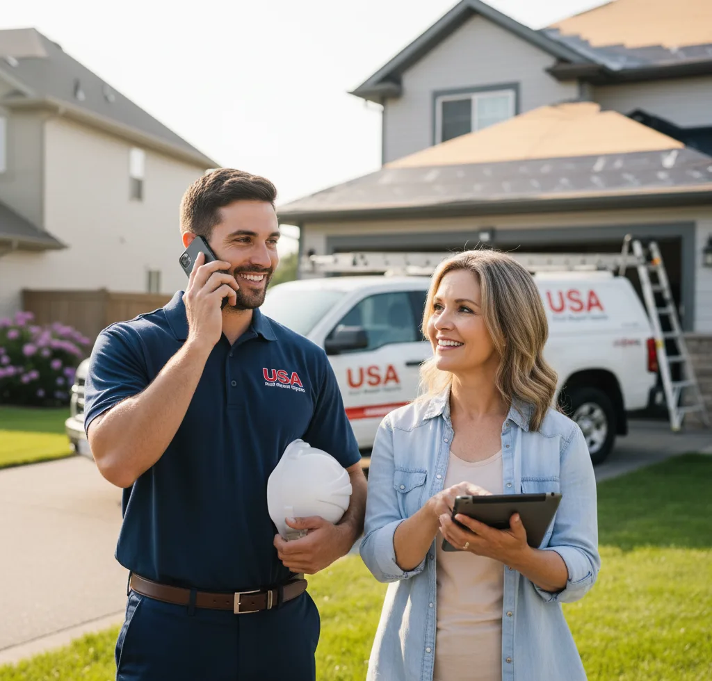 USA Roof Repair Experts customer support in Wortham